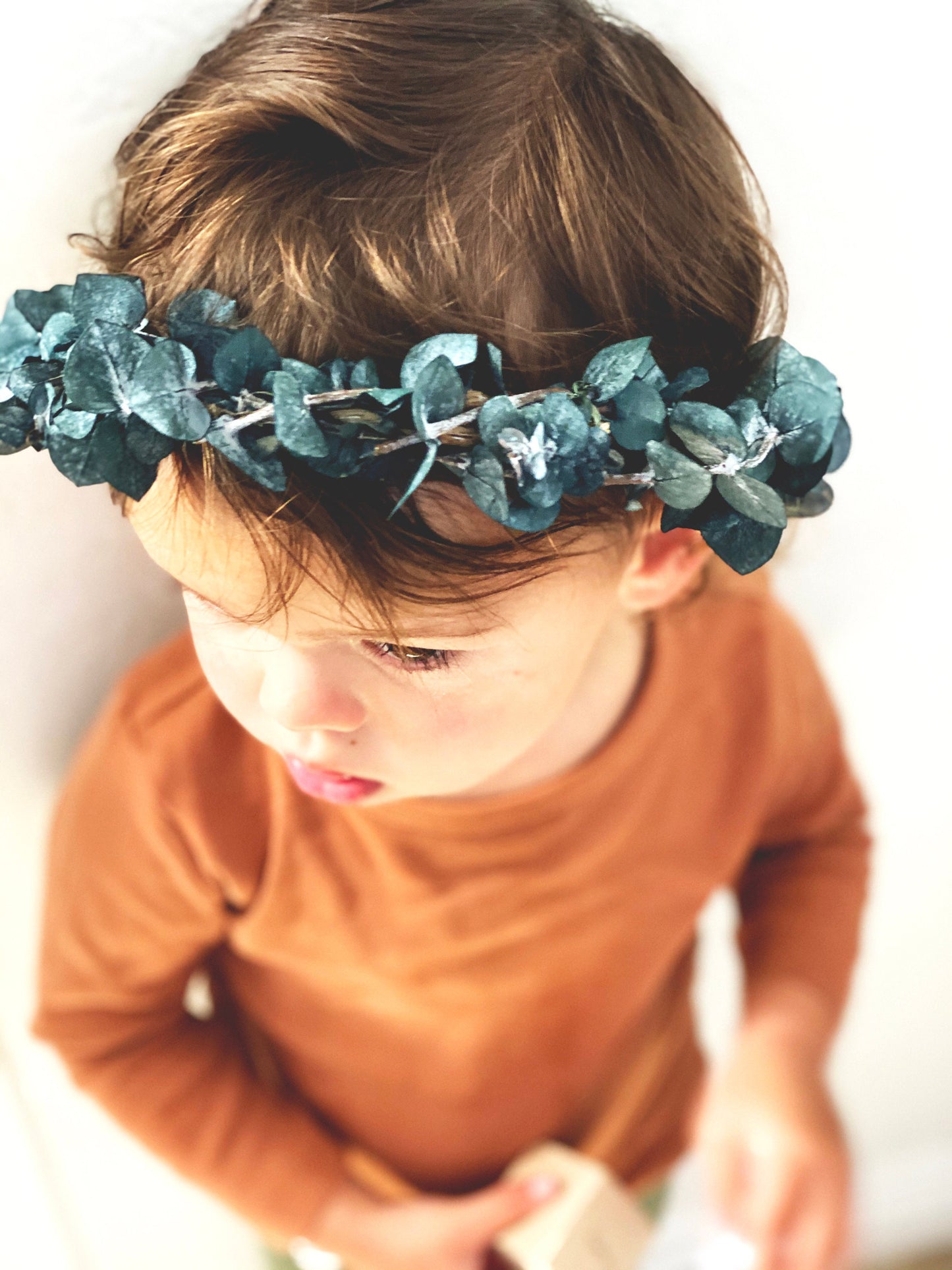 Eucalyptus Flower Crown for Weddings, Showers, Photoshoots
