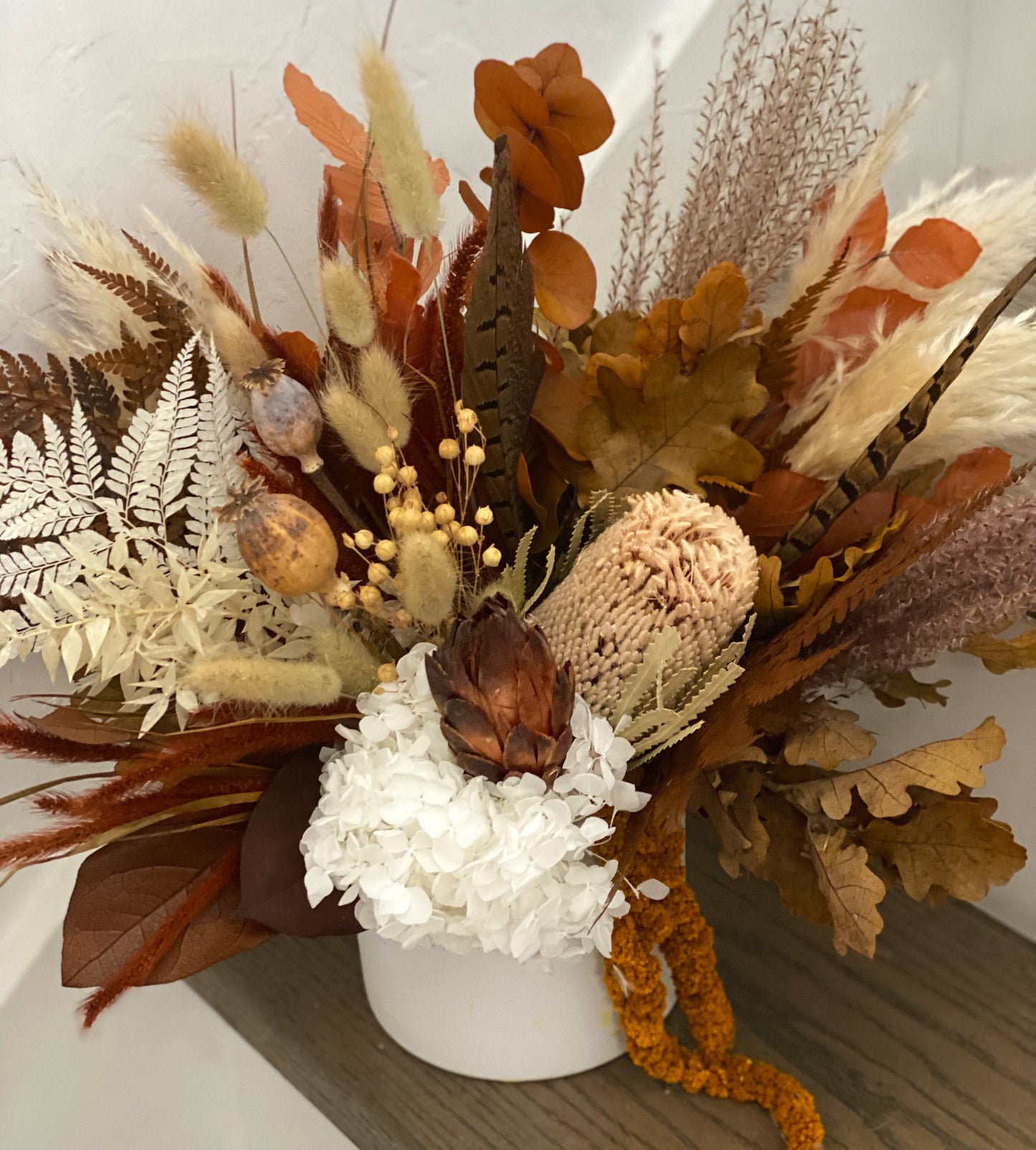 Dried Floral Fall Centerpiece