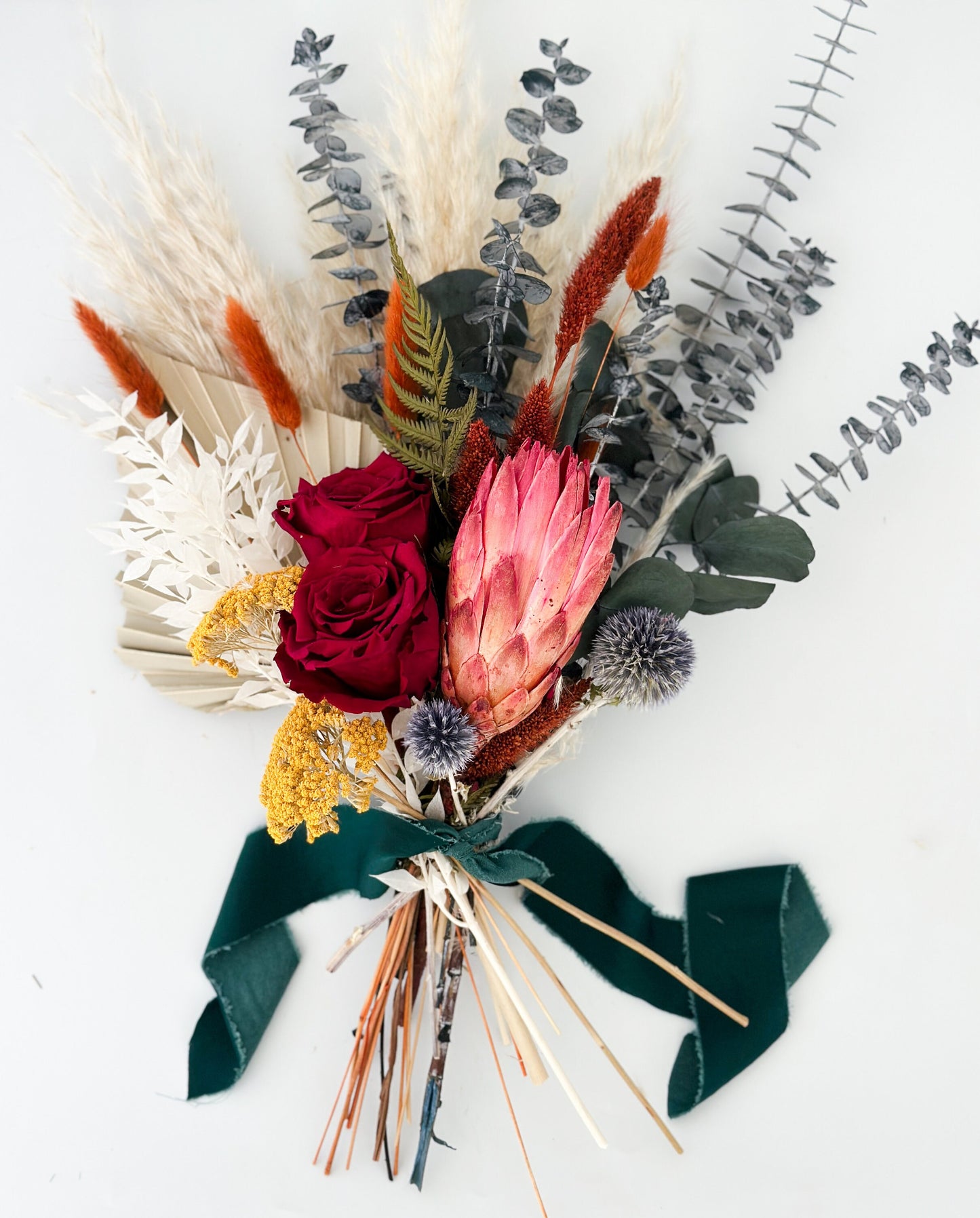 Small Colorful Dried Flower Bouquet/ Bride and Bridesmaids/ Dried Flower Bouquet/ Wedding Flowers