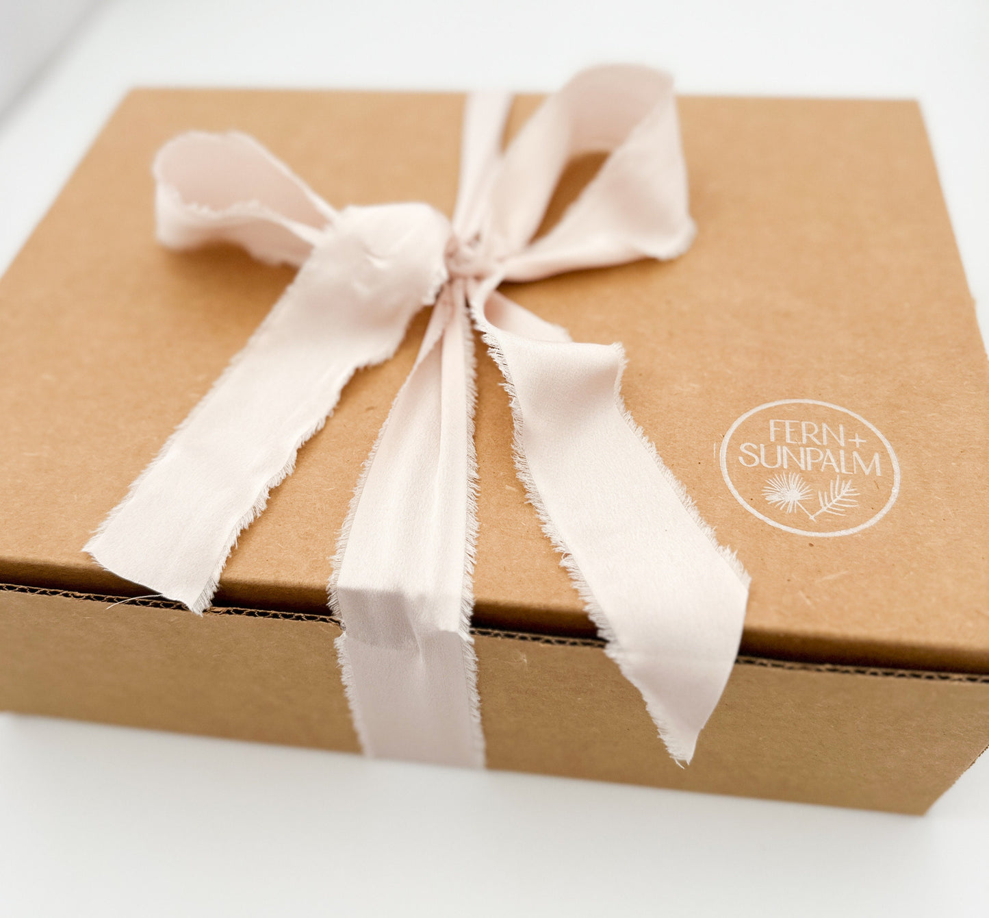 Housewarming New Home Gift Box with Personalized Candle and Small Dried Flower Arrangement