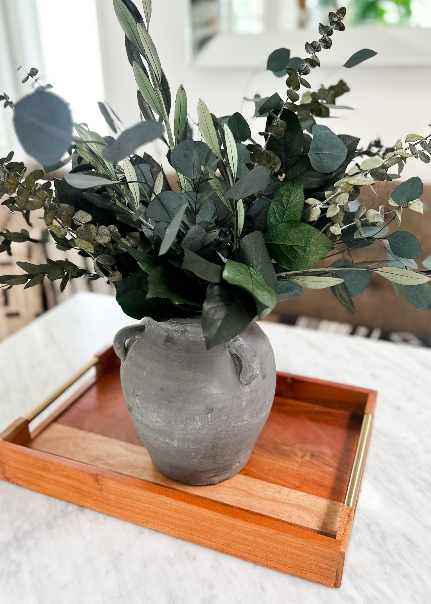Mixed Eucalyptus + Greenery Arrangement, Vase not included