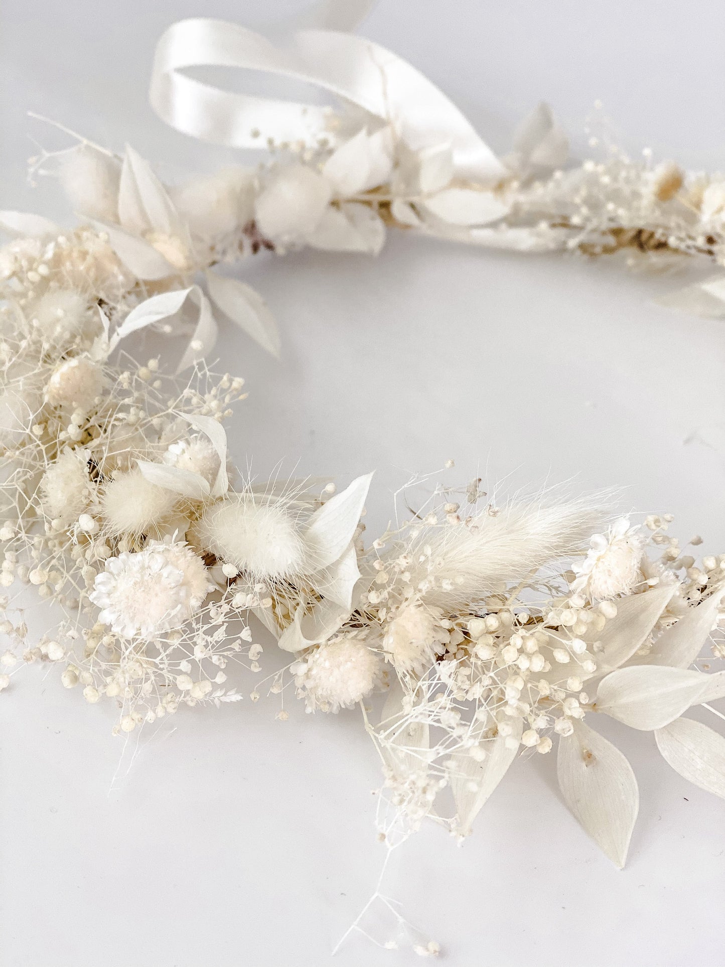 Dried Flower Crown Head Wreath/ Wedding Hair/ Bride and Bridesmaids/ Flower Girl/ Photoshoot