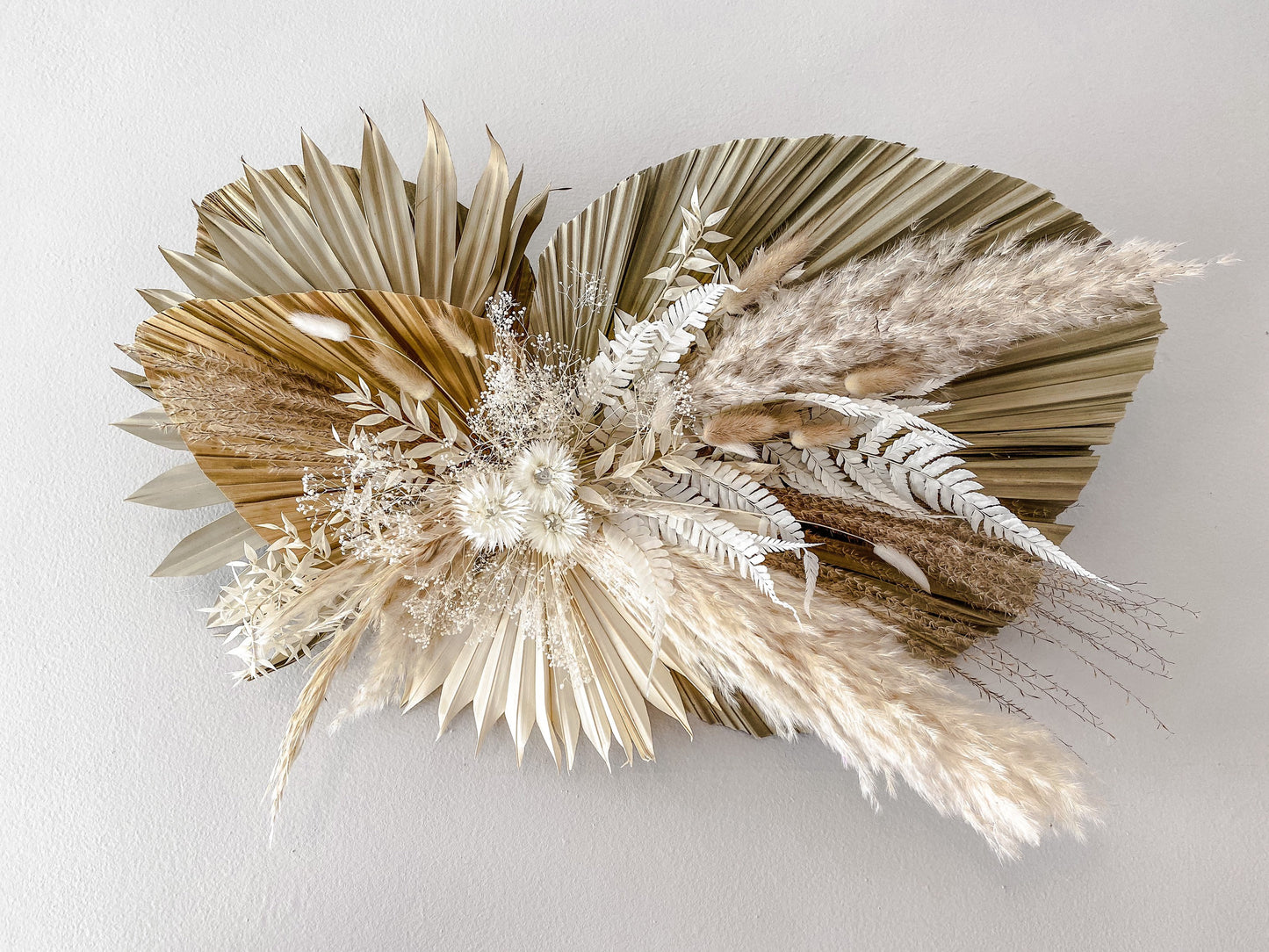 Pampas Grass and Palm Wall Decor, Wedding Arch Decor, Backdrop Decor, Dried Flowers, Arbor