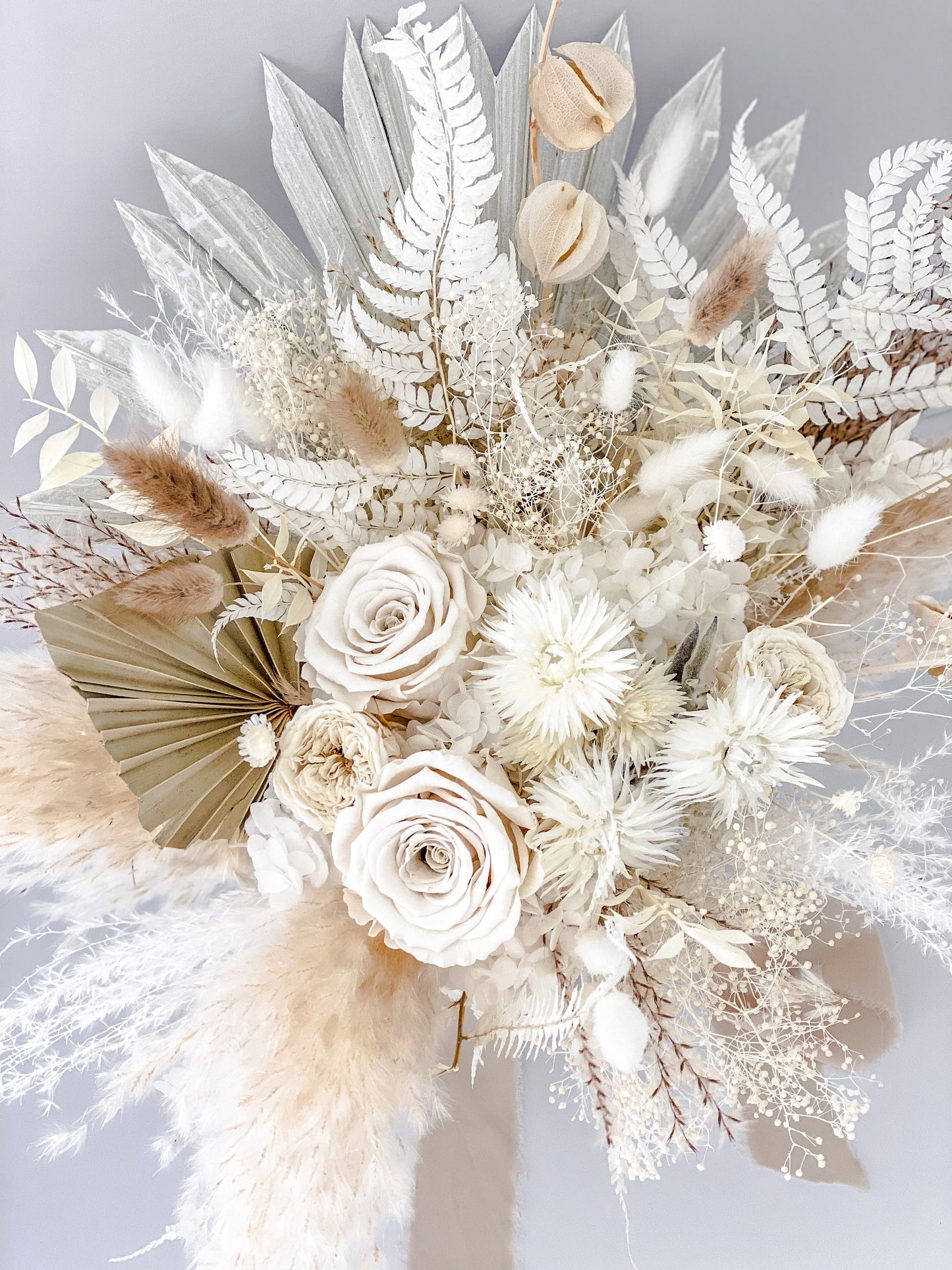 Dried pampas grass bridal bouquet/ Bride and Bridesmaids/ Dried Flower Bouquet/ Wedding Flowers