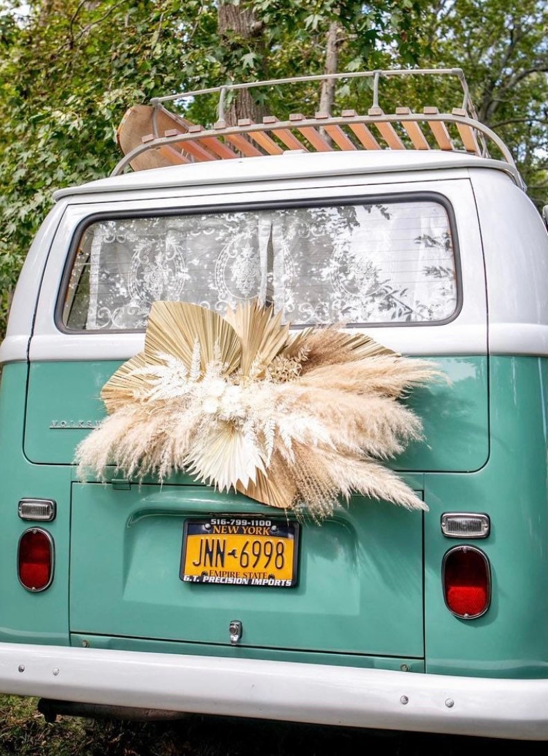 Pampas Grass and Palm Wall Decor, Wedding Arch Decor, Backdrop Decor, Dried Flowers, Arbor