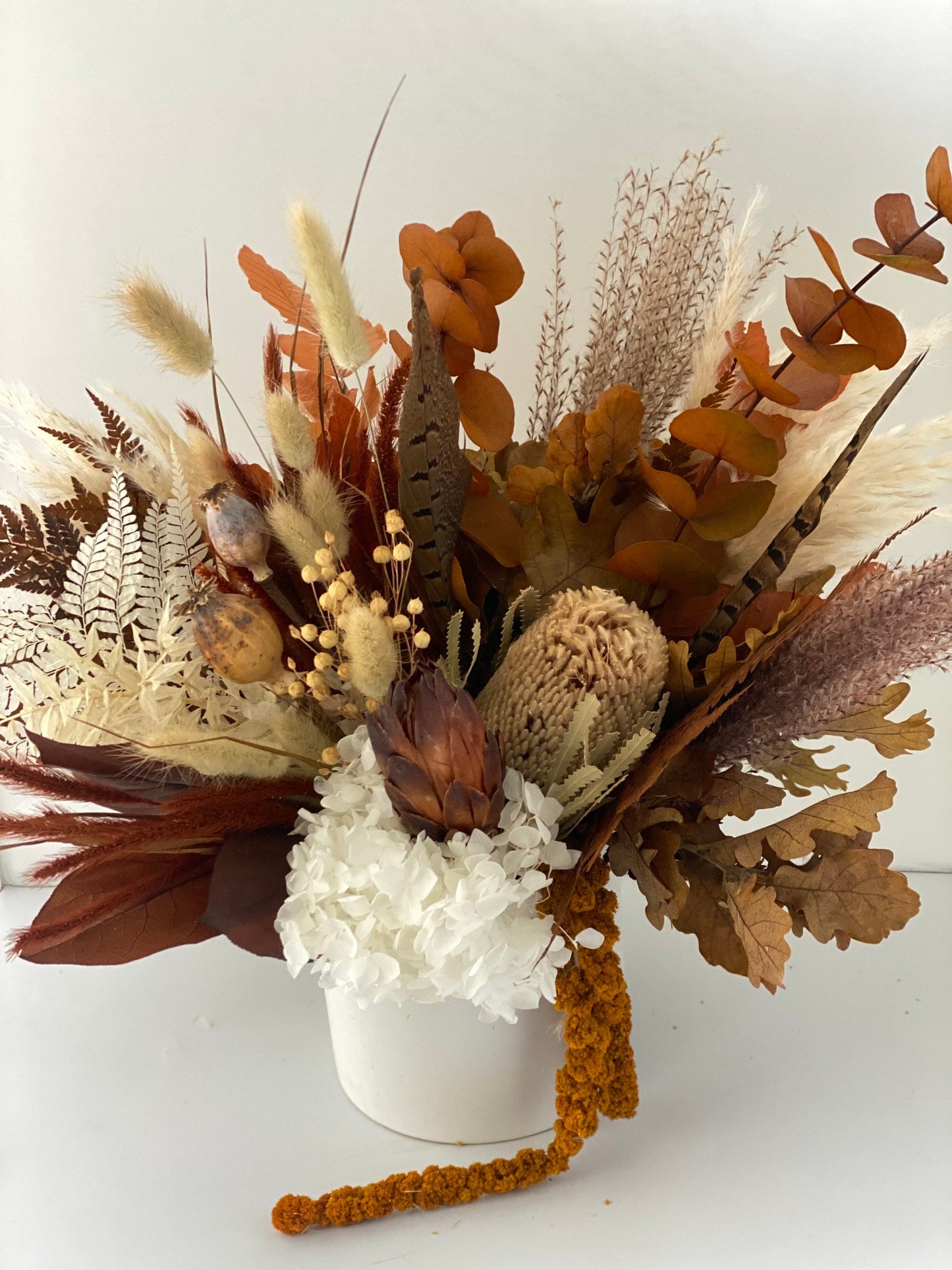 Dried Floral Fall Centerpiece