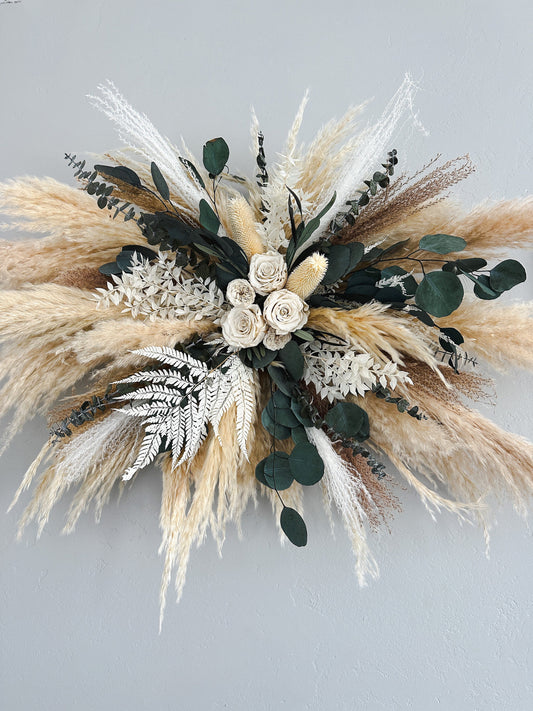 Pampas Grass + Greenery Arch or Wall Decor