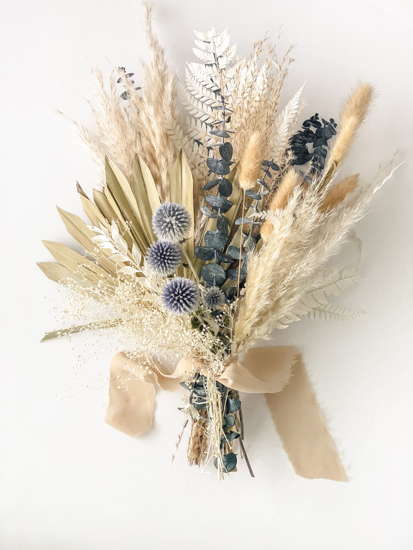 Small Pampas Grass and Eucalyptus Bouquet/ Bride and Bridesmaids/ Dried Flower Bouquet/ Wedding Flowers