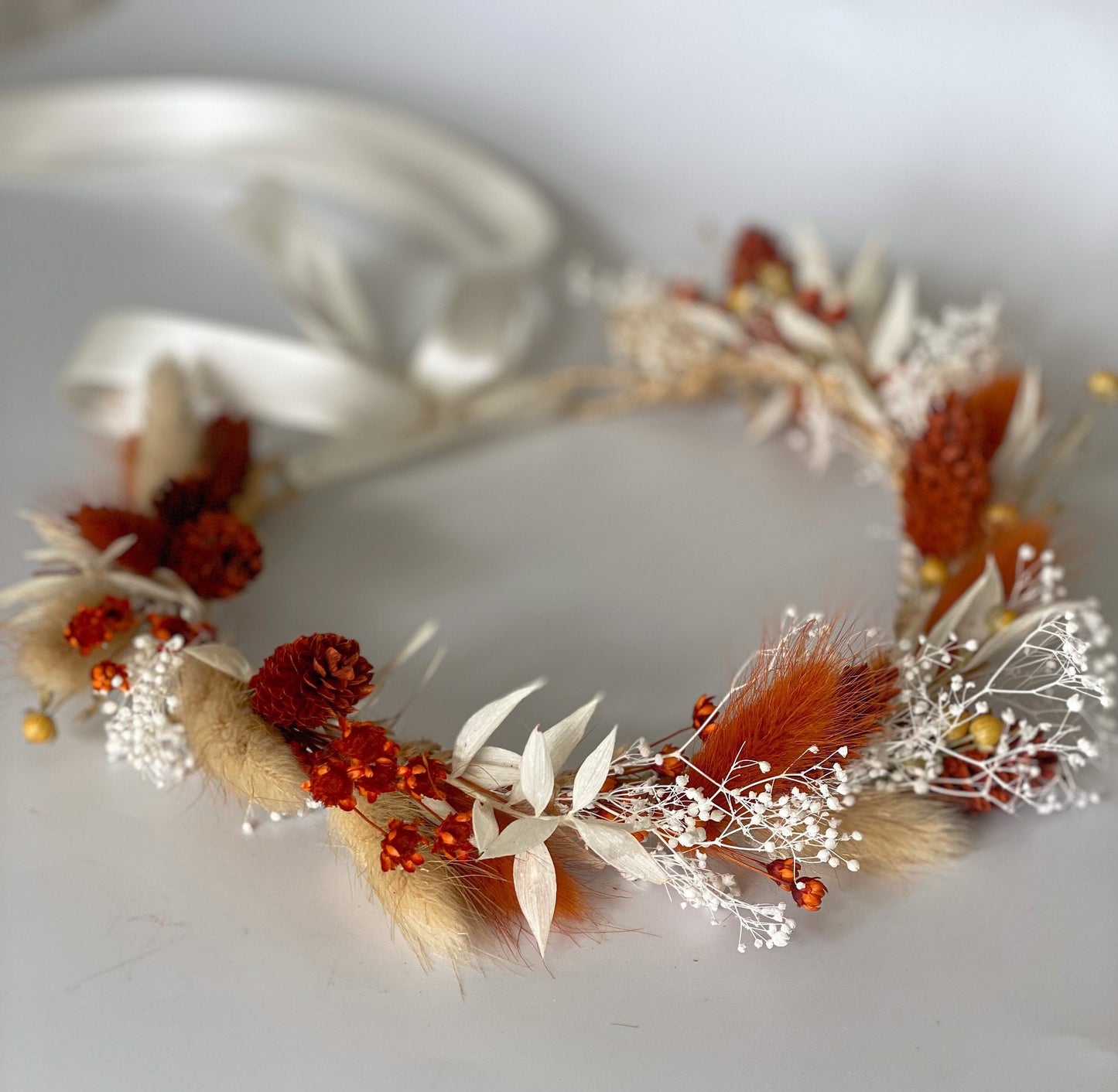 Terracotta + Rust Flower Crown