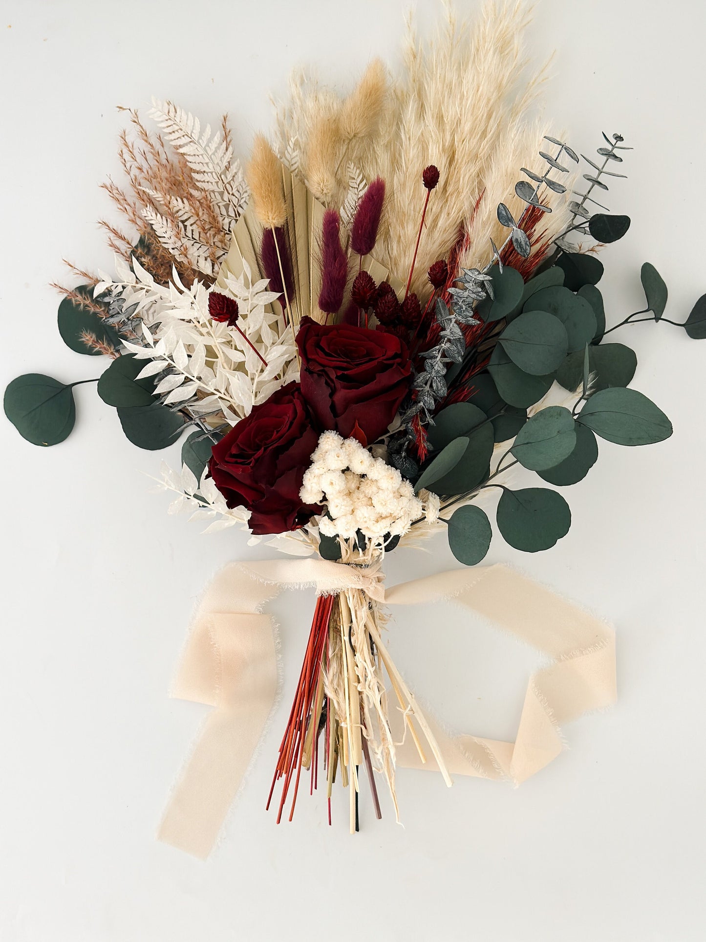 Small Burgundy + Eucalyptus Bouquet